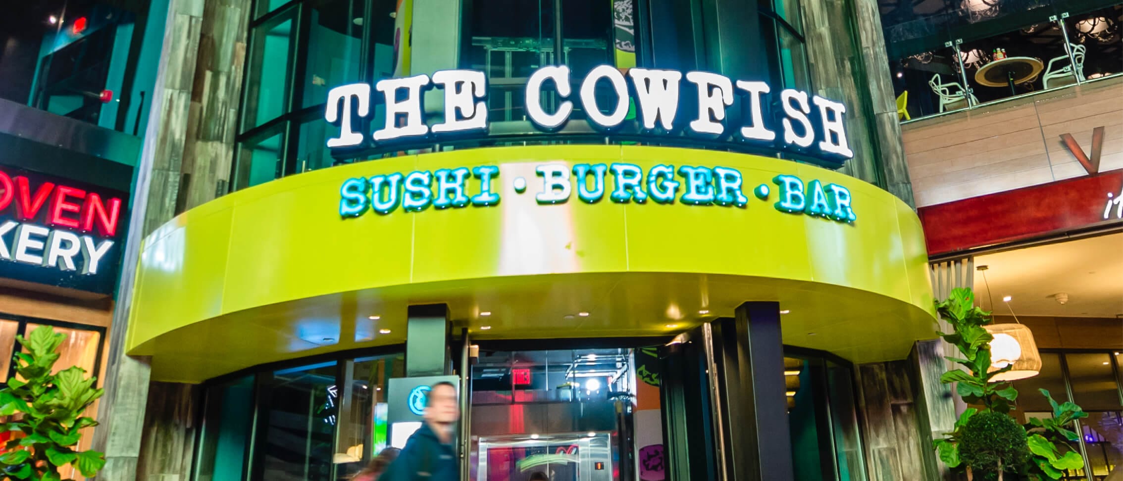 The exterior of The Cowfish.