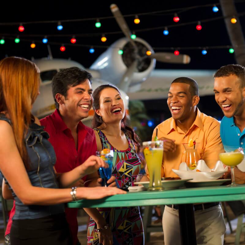 Guests dining at Jimmy Buffet's Margaritaville