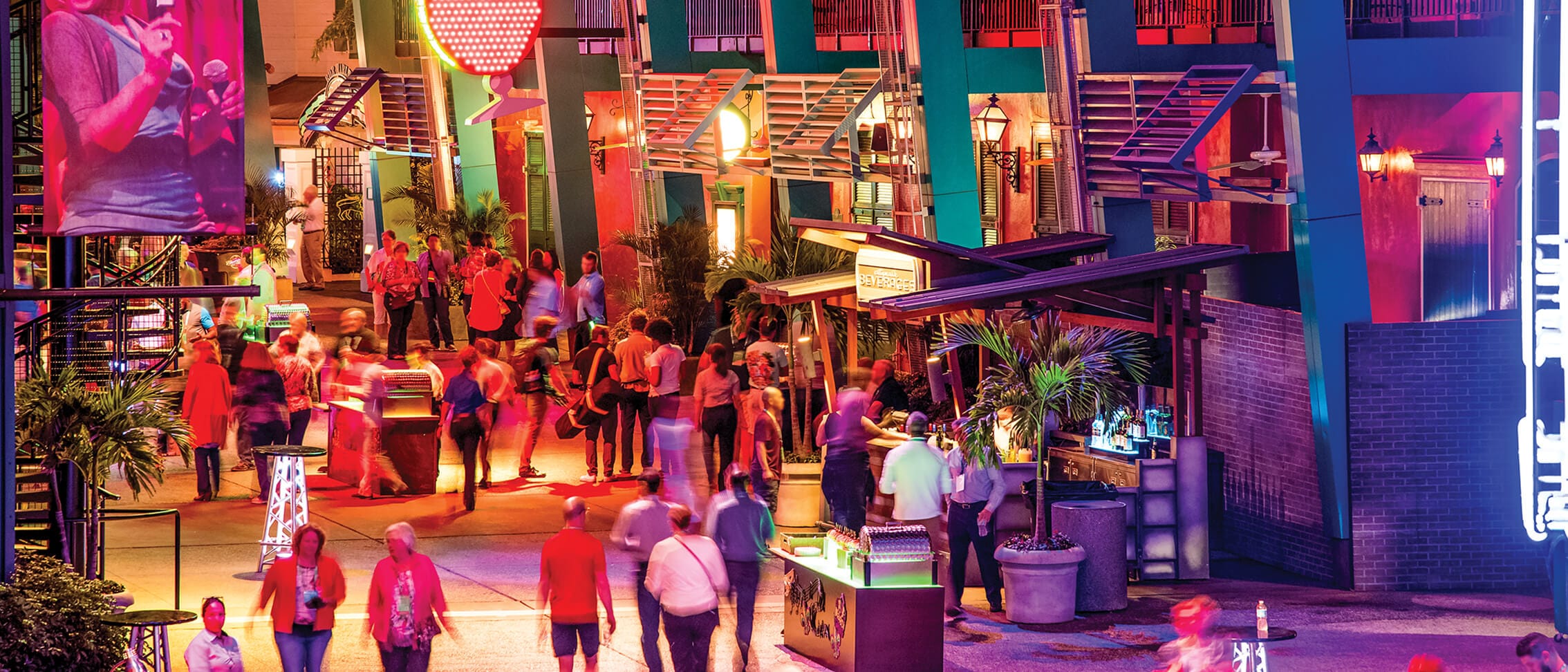 A photo of a Block Party Event at Universal CityWalk Orlando.