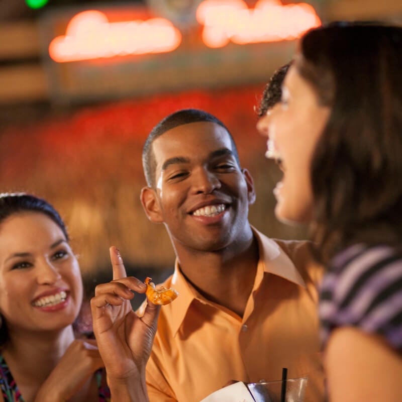 Guests dining at Jimmy Buffet's Margaritaville