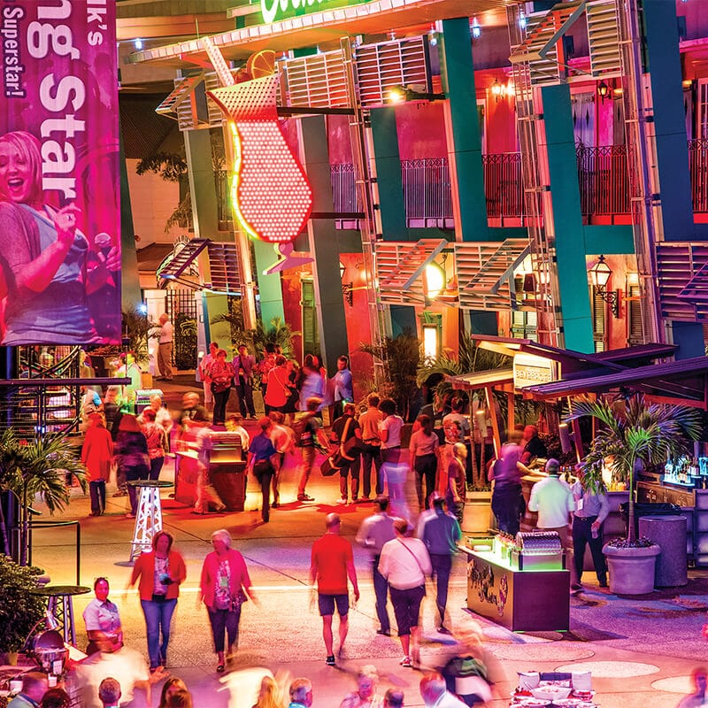 A photo of a Block Party Event at Universal CityWalk Orlando.
