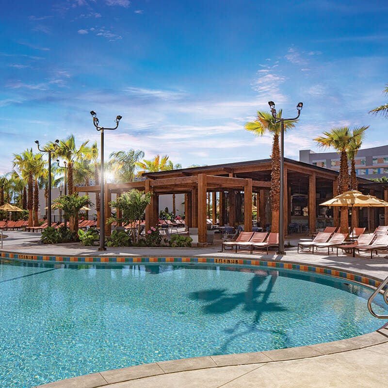 The Oasis Beach Bar and pool at Universal Endless Summer Resort - Dockside Inn and Suites.