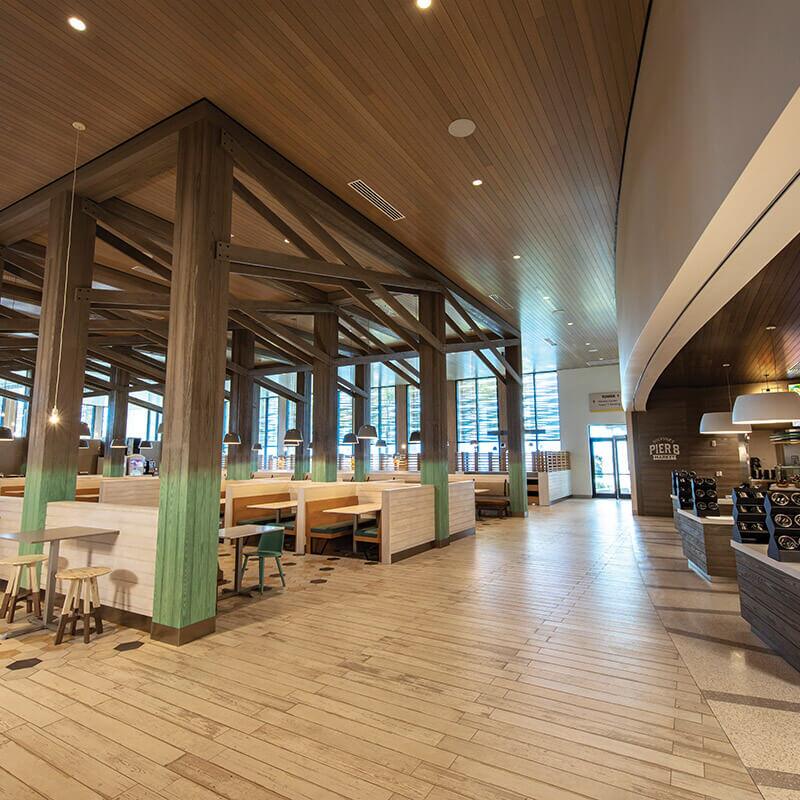The dining area near Pier 8 Market at Universal Endless Summer Resort - Dockside Inn and Suites.