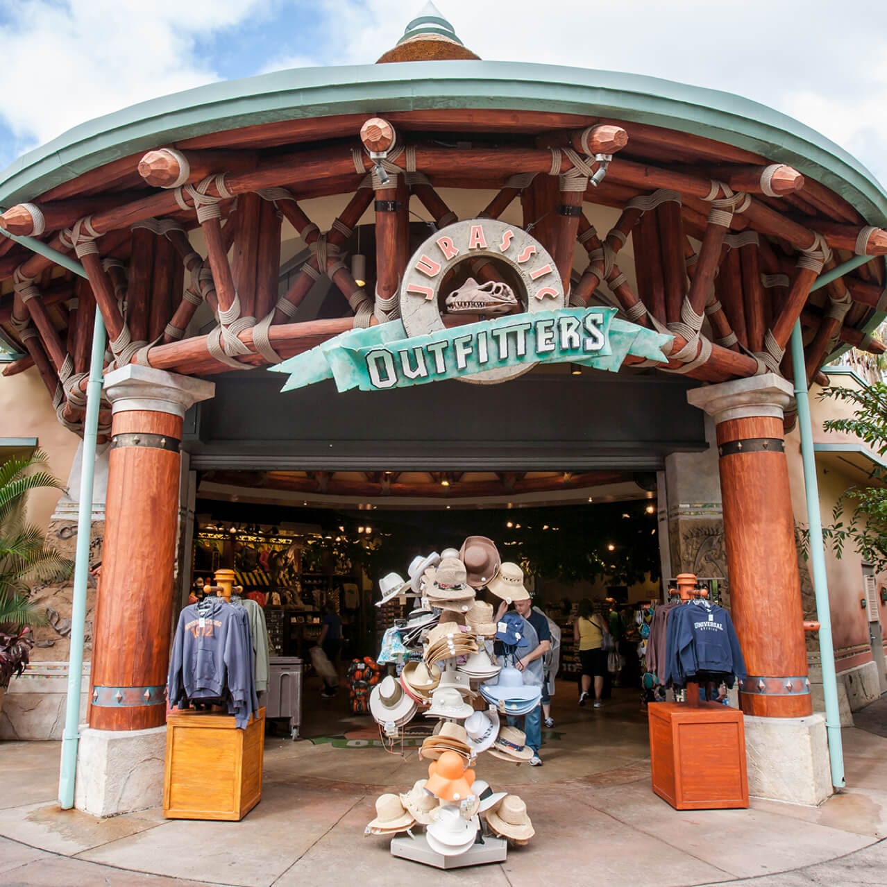 Outside view of the Jurassic Park Outfitters Shop