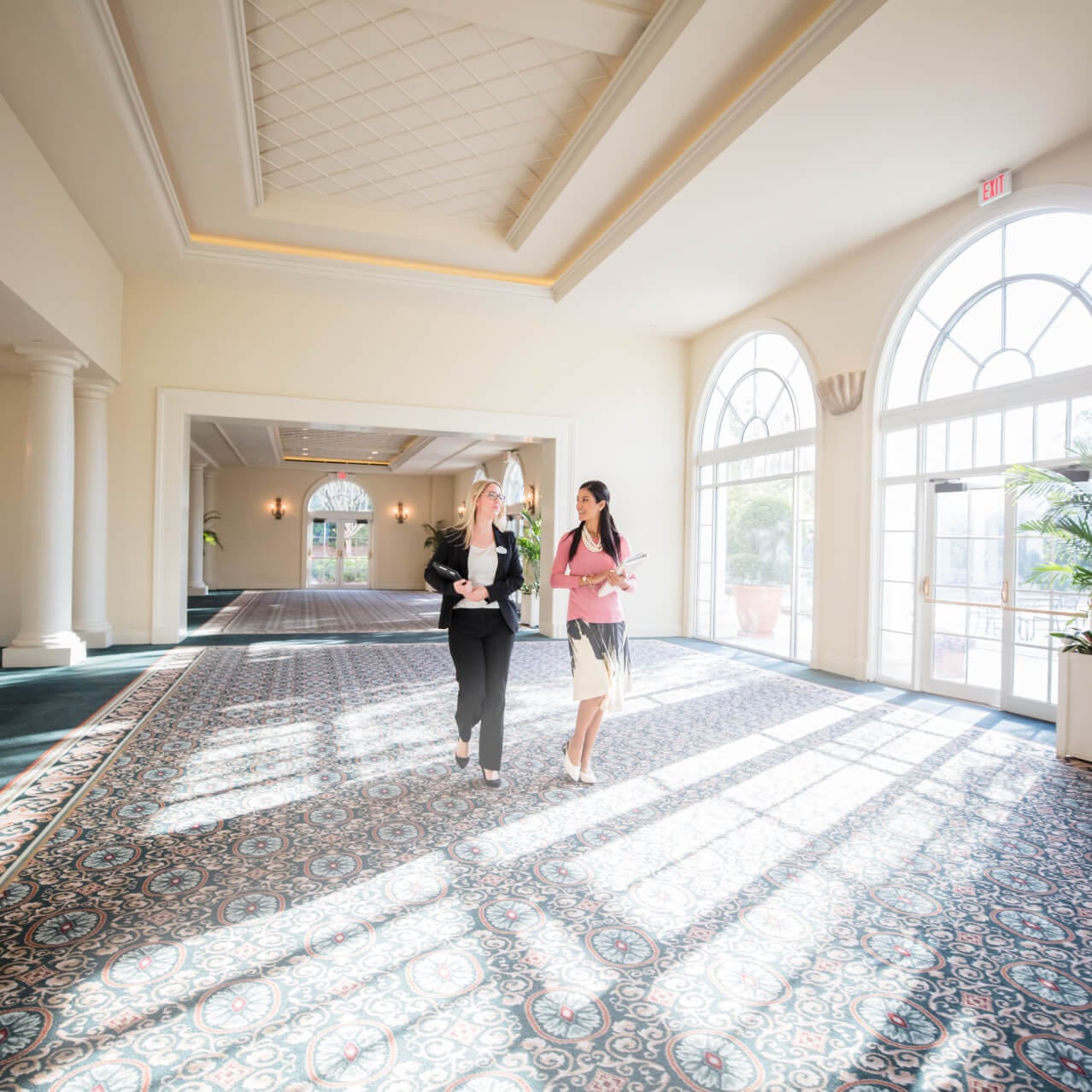 View of the foyer at Loews Portofino Bay Hotel