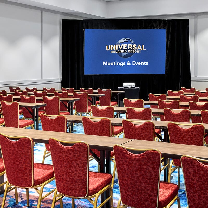 A conference room for meetings and events at Loews Royal Pacific Resort at Universal Orlando.