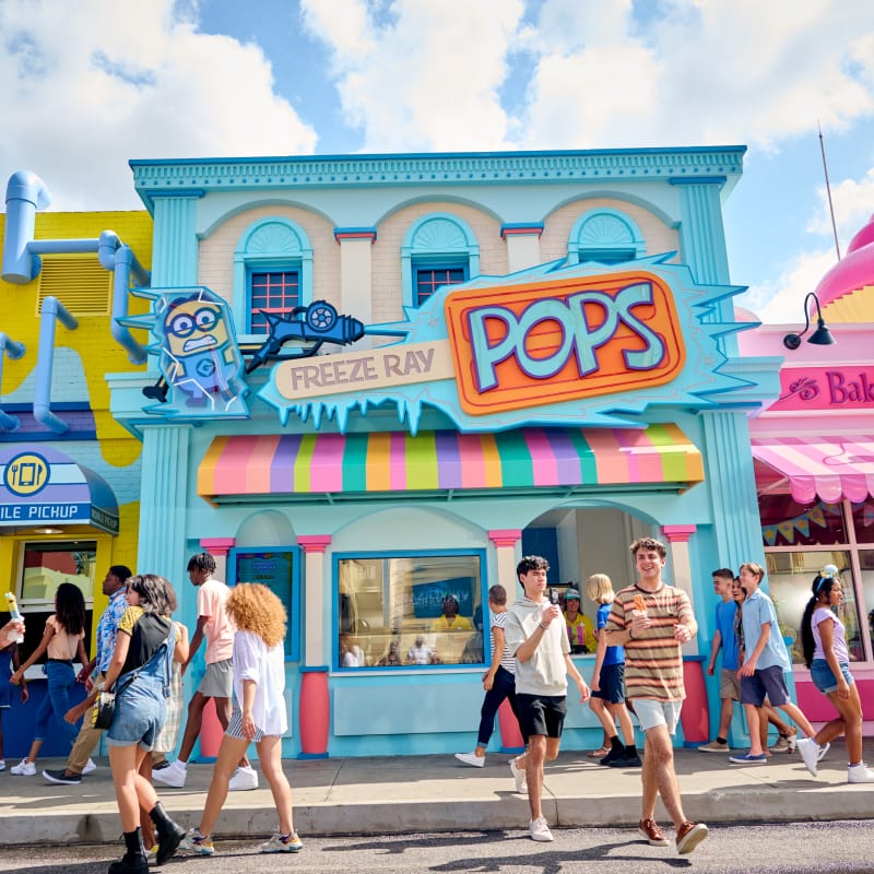 Storefront shot of Freeze Ray Pops Store