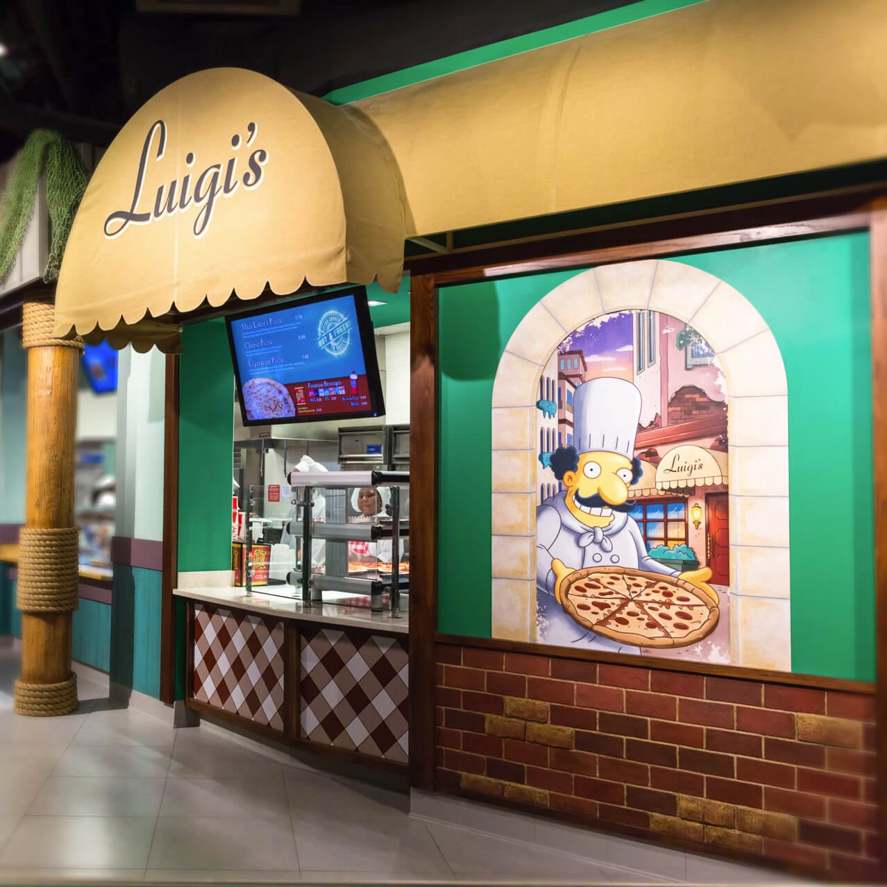 Exterior of Luigi's Pizzeria at Universal Studios Florida