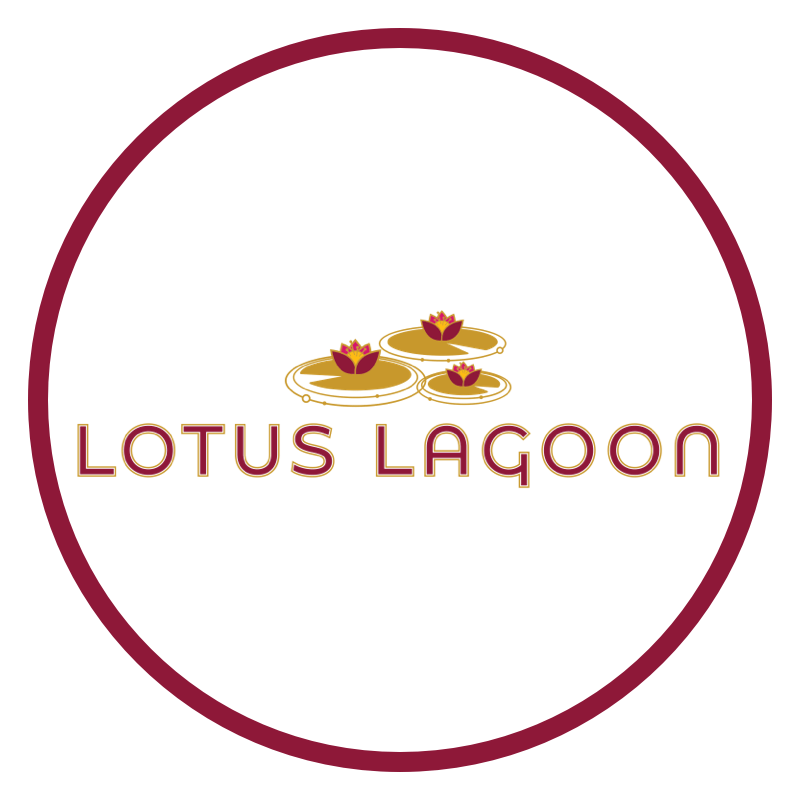 The logo for Lotus Lagoon, the open-air poolside bar and grill in Universal Helios Grand Hotel.