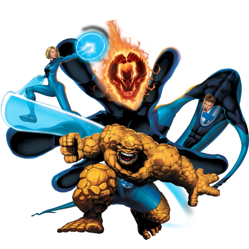 Cartoon image of the Fantastic Four