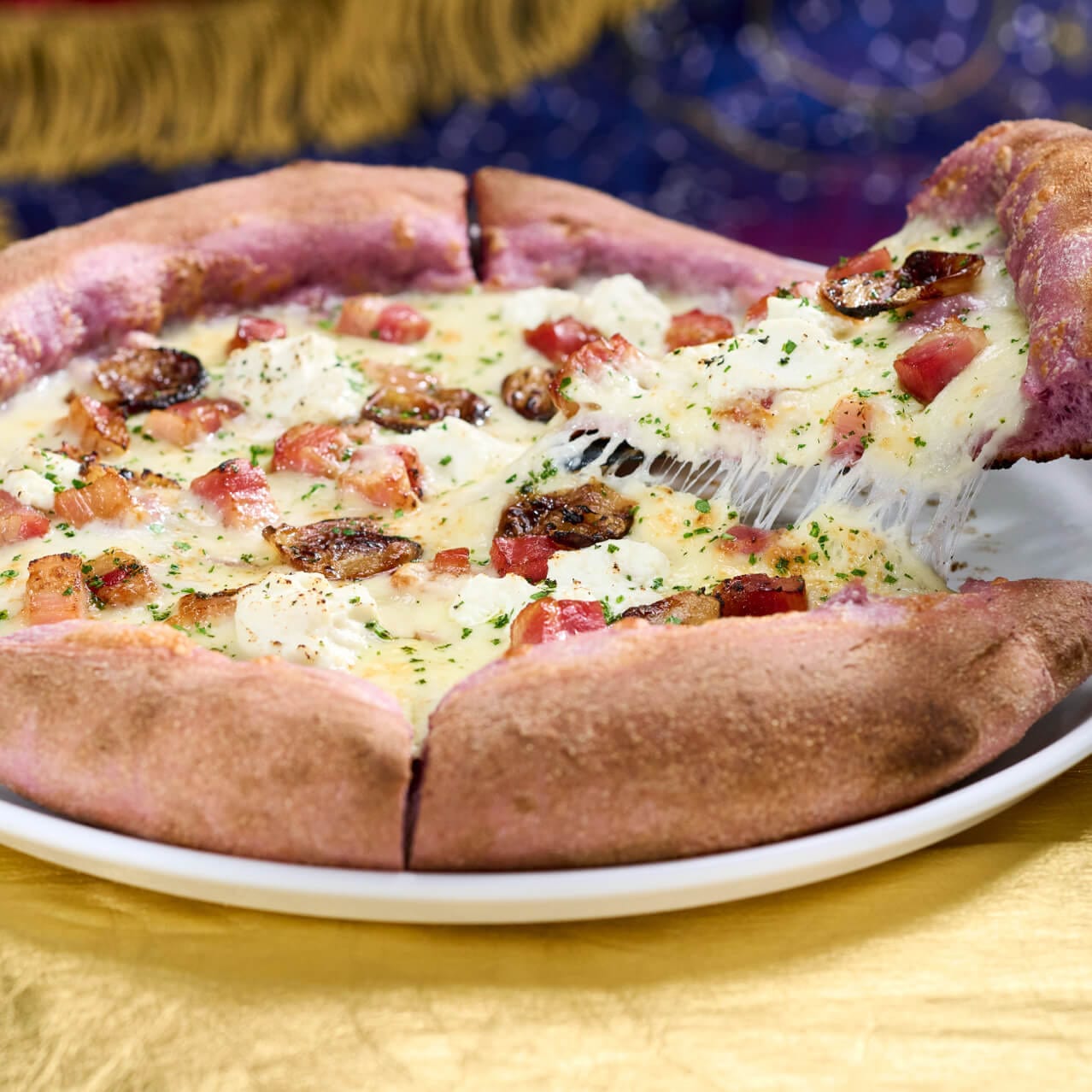 The Pizza Lunare pizza pie at Pizza Moon in Celestial Park.