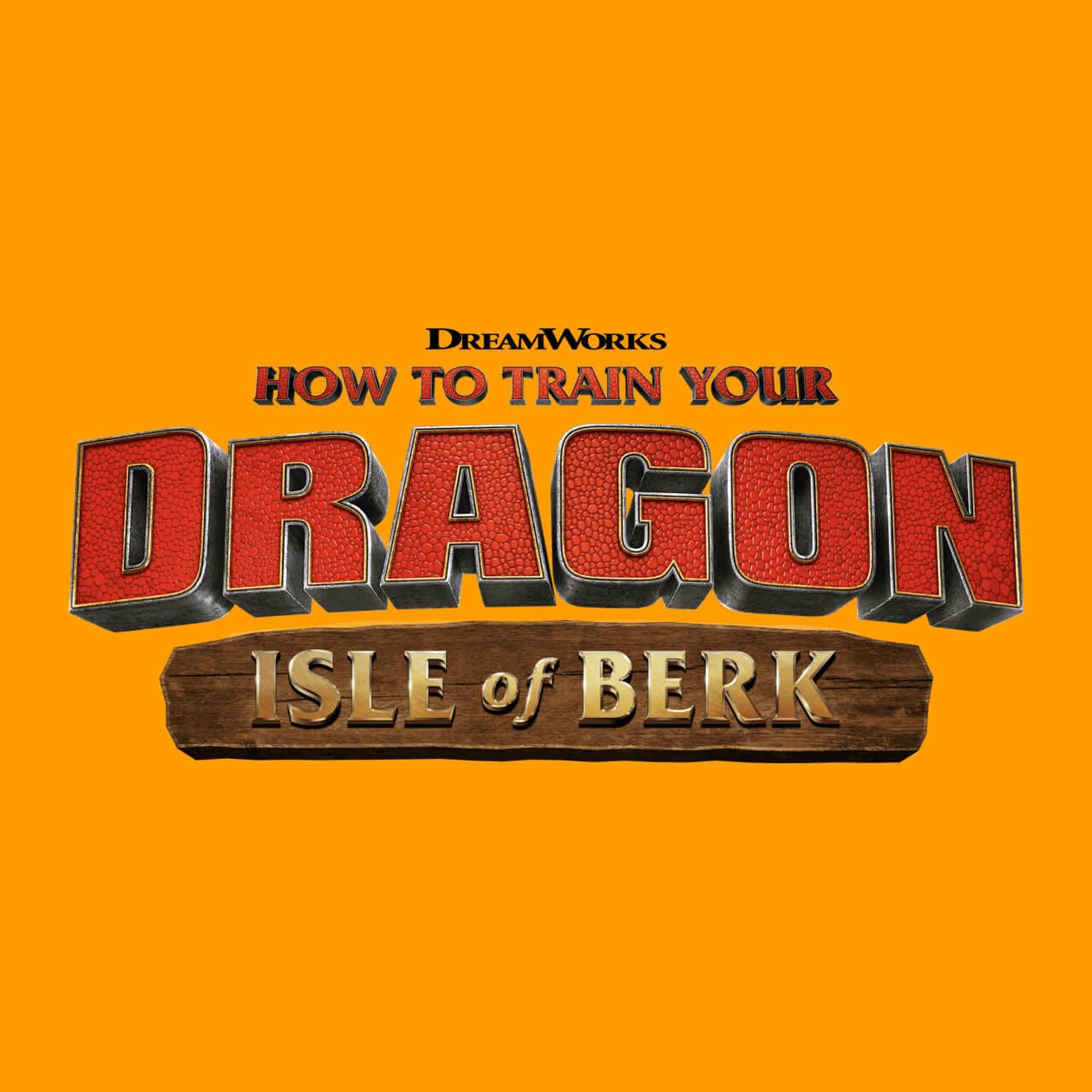 The logo for How to Train Your Dragon – Isle of Berk