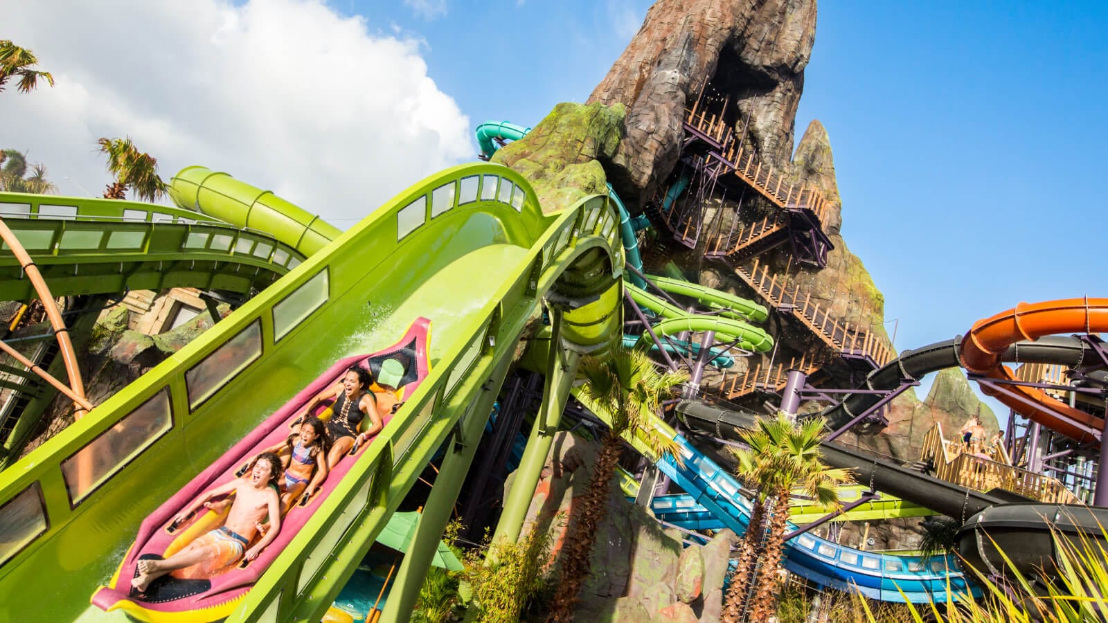 guests on the Krakatau Aqua Coaster