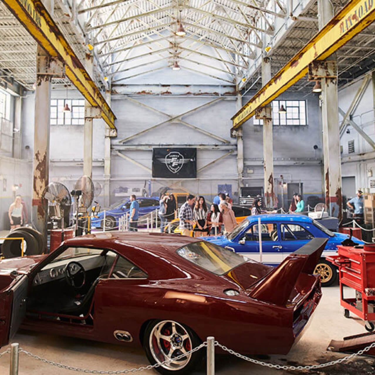 San Francisco garage with cars