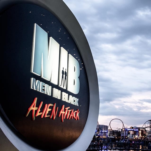 Exterior sign of Men In Black: Alien Attack at Universal Studios Florida