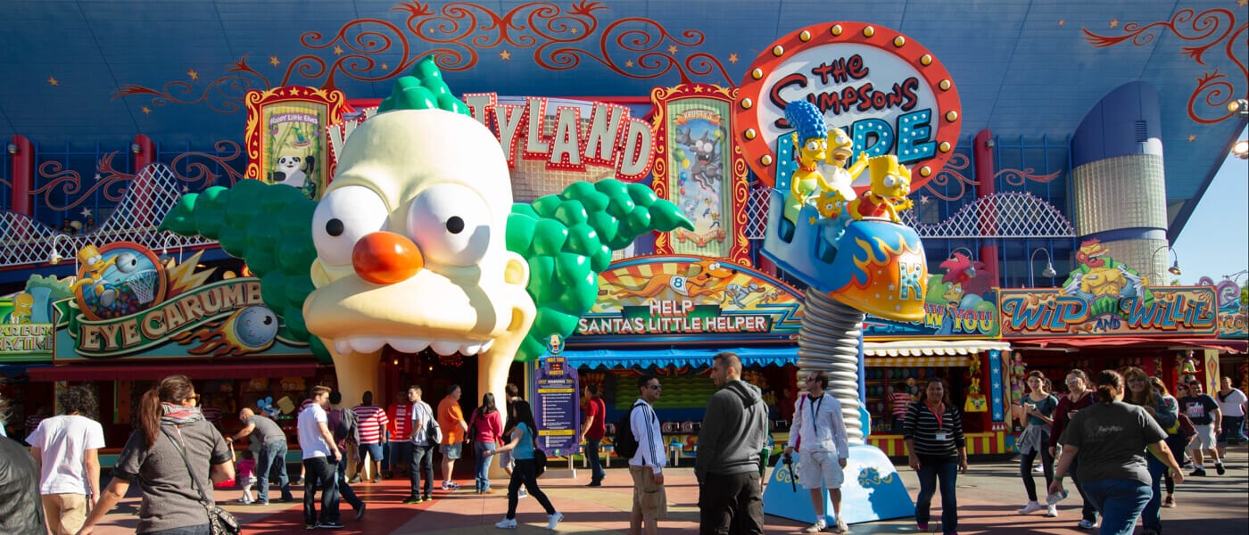 Springfield Home of the Simpsons Krustyland ride