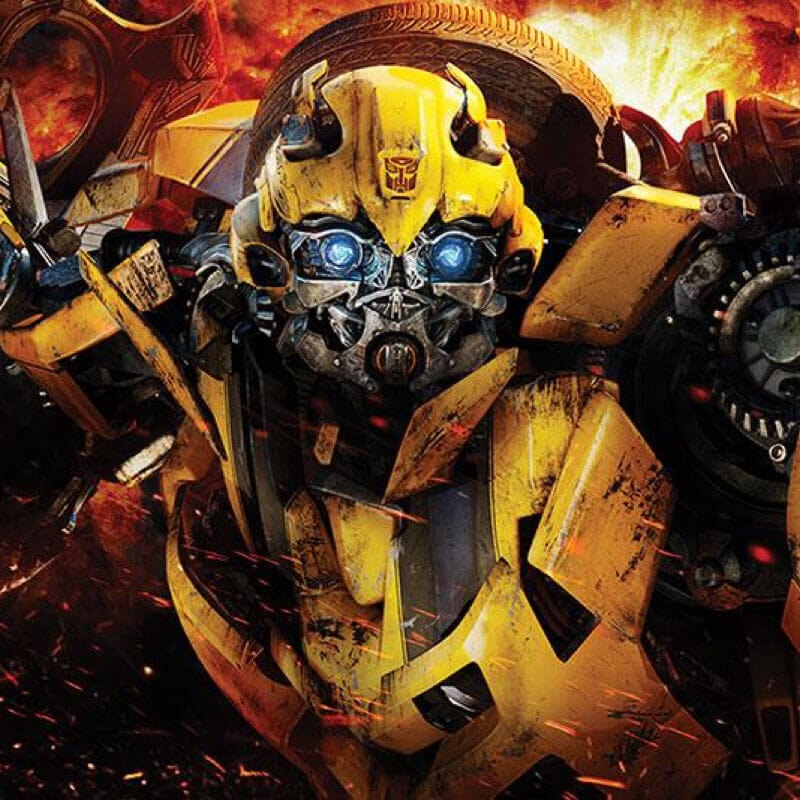 A computer animated image of Bumblebee.