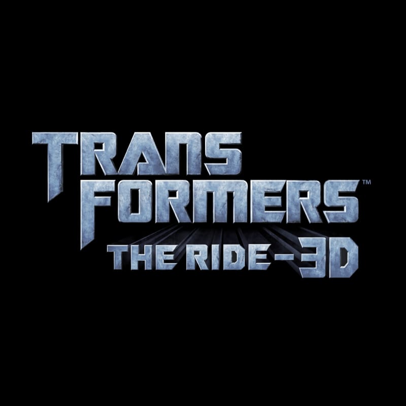 The TRANSFORMERS: The Ride-3D logo.