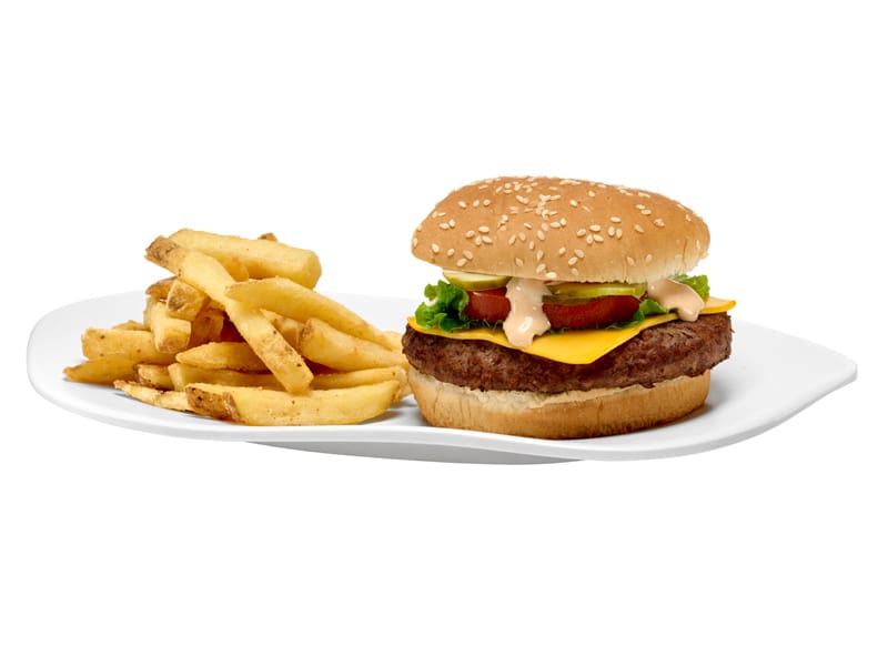 Mel's Famous Burger Platter