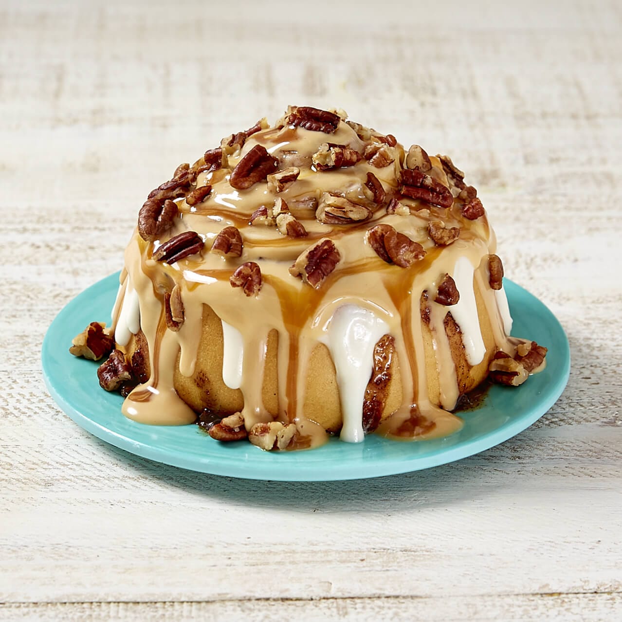 A Caramel PecanBon® cinnamon roll from Cinnabon, a bakery located in Universal CityWalk in Orlando.