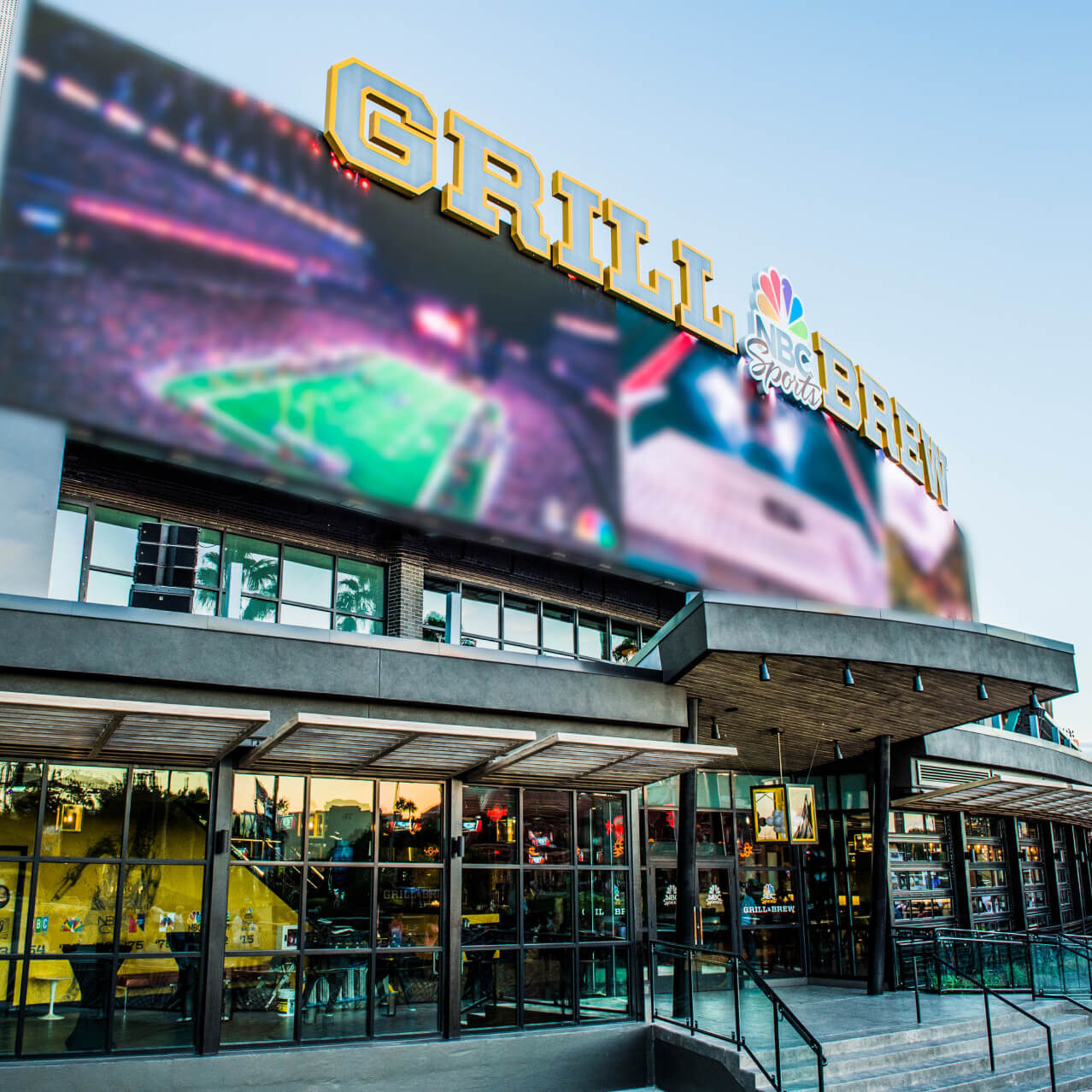 xterior of NBC Sports Grill & Brew at Universal CityWalk.