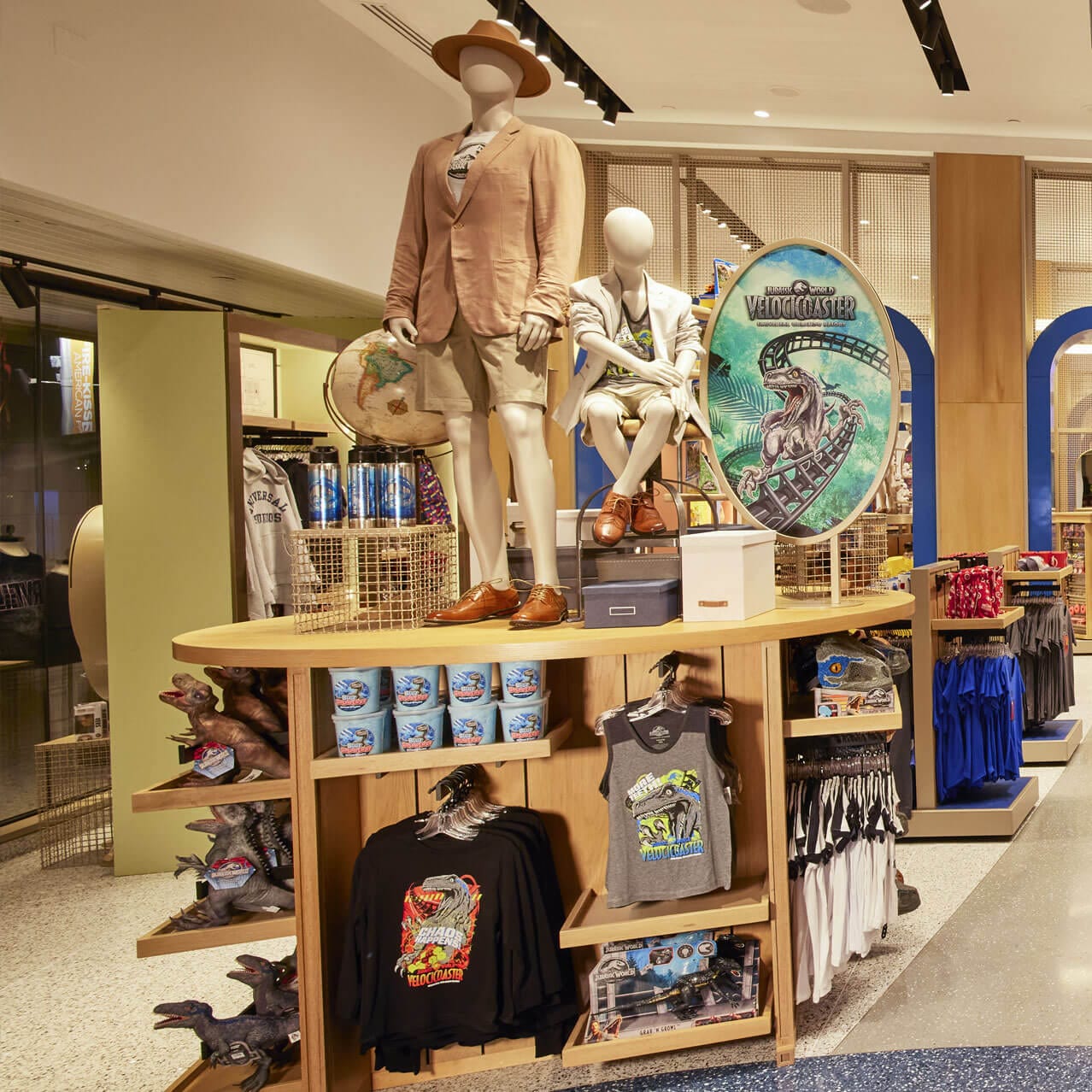 Jurrasic World merchadise in the Universal Studios Store at CityWalk.