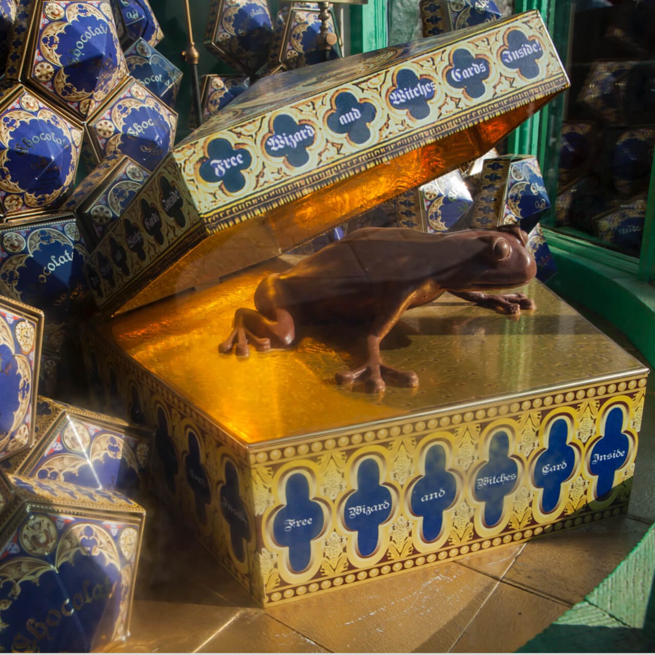 Chocolate Frogs, complete with a magical wizard trading card, are just one of the delicious Harry Potter themed treats in Honeydukes at Universal's Islands of Adventure.