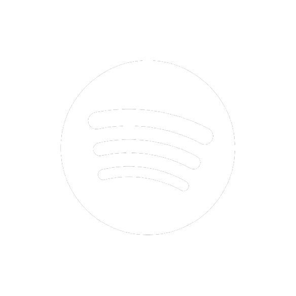 The logo for Spotify on a blue background.