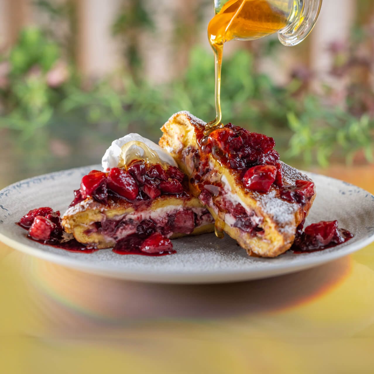 French Toast at Omega Café and Market inside of Universal Terra Luna Resort.