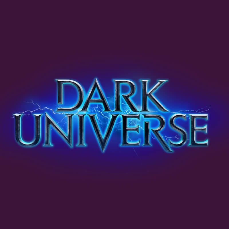 The logo for Dark Universe.