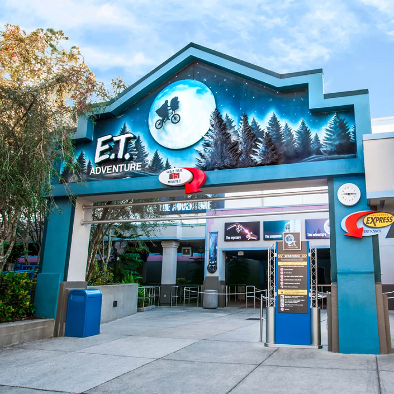 Exterior entrance to E.T. Adventure ride at Universal Studios Florida.