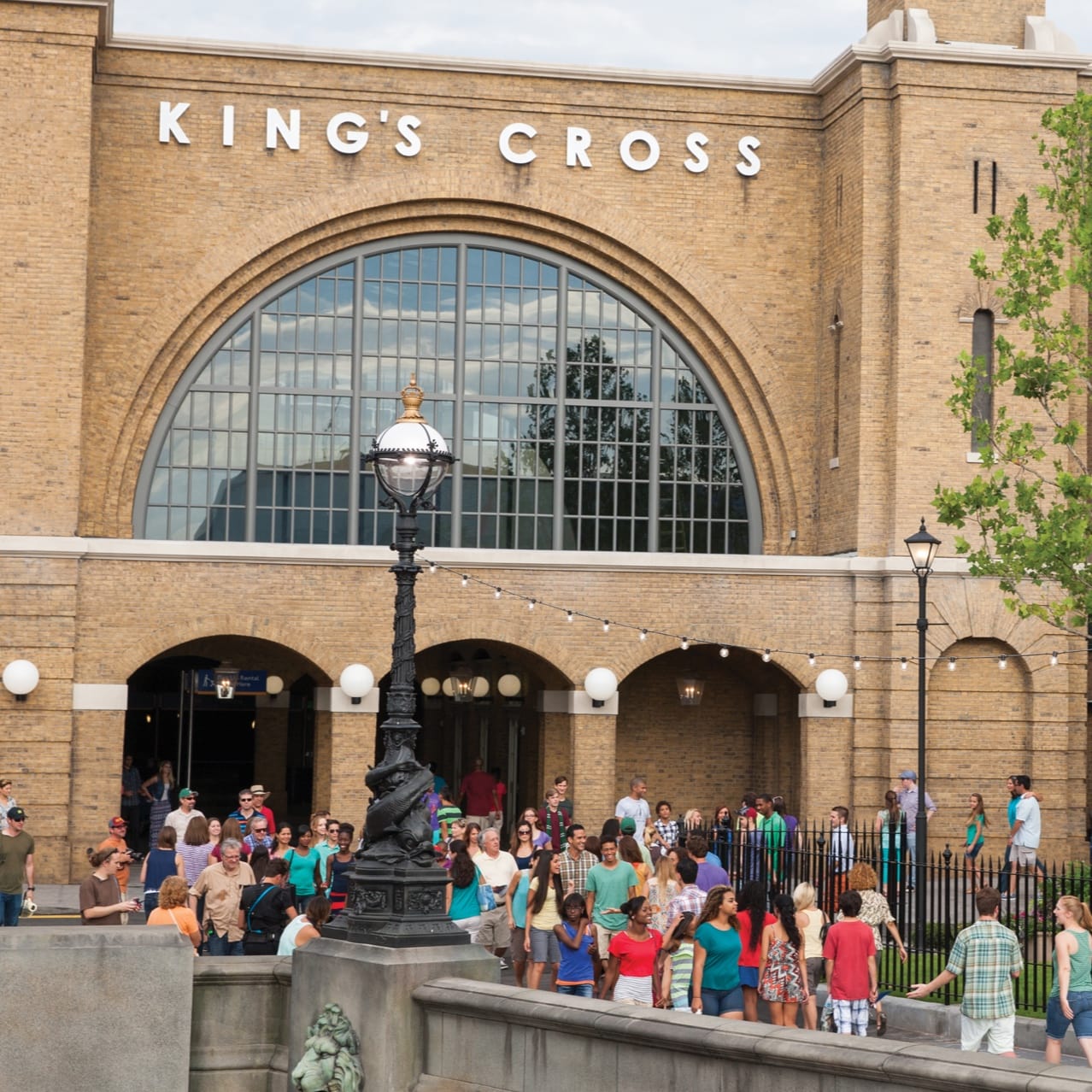 The outside of King's Cross Station