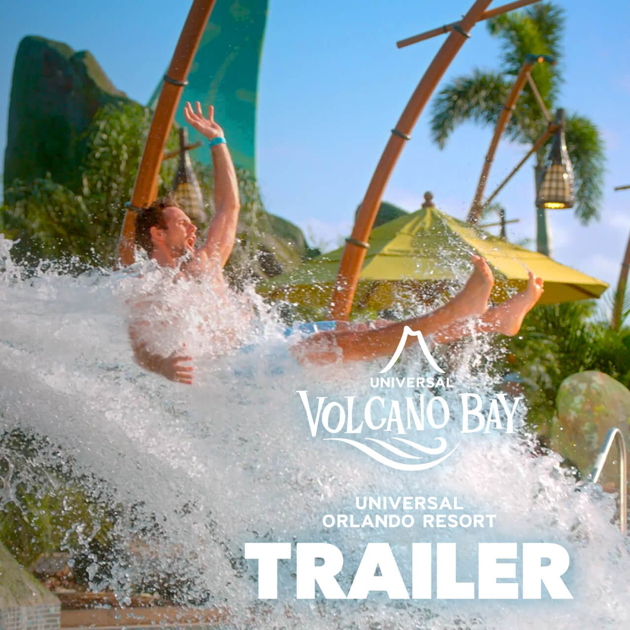 Video thumbnail for the Volcano Bay trailer at Universal Studios Orlando.