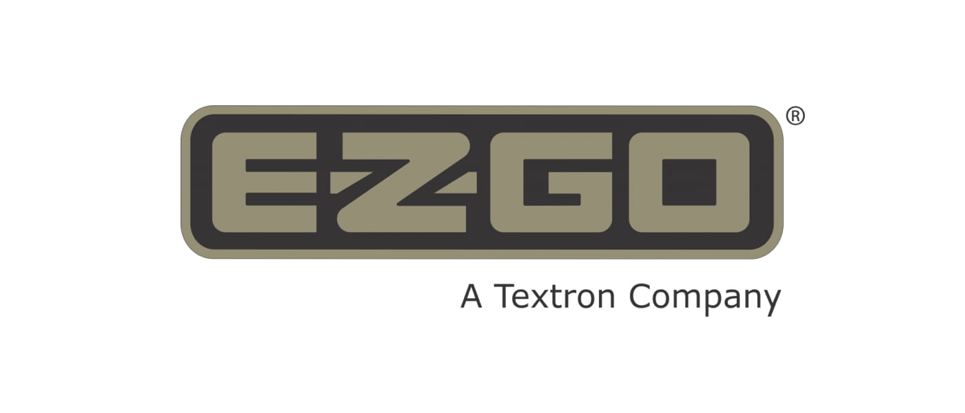 The logo for EZ GO, a preferred supplier for Universal Orlando Resort.