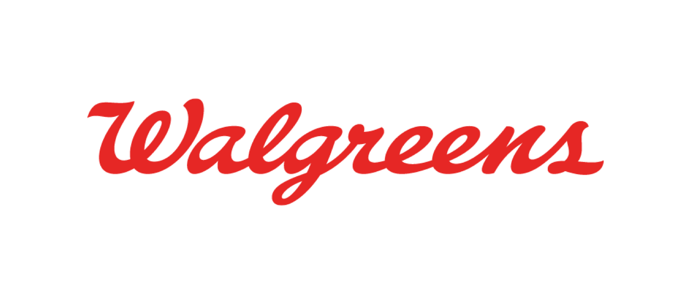 The logo for Walgreens, a preferred supplier for Universal Orlando Resort.