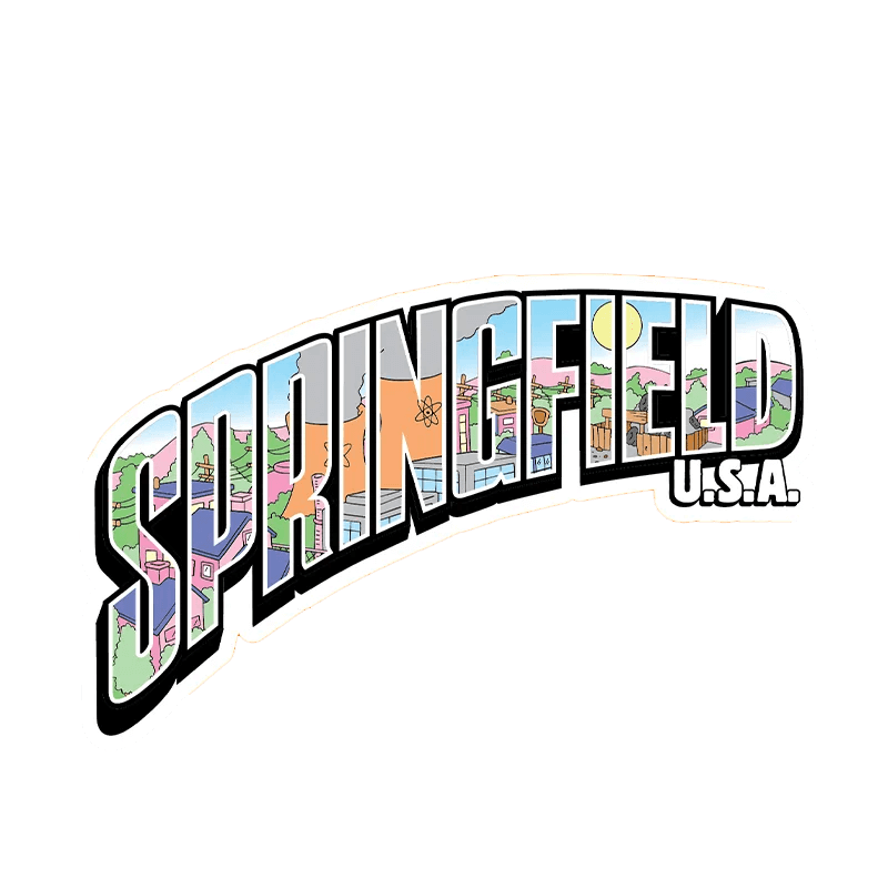 The Home of the Simpsons Springfield U.S.A. Logo