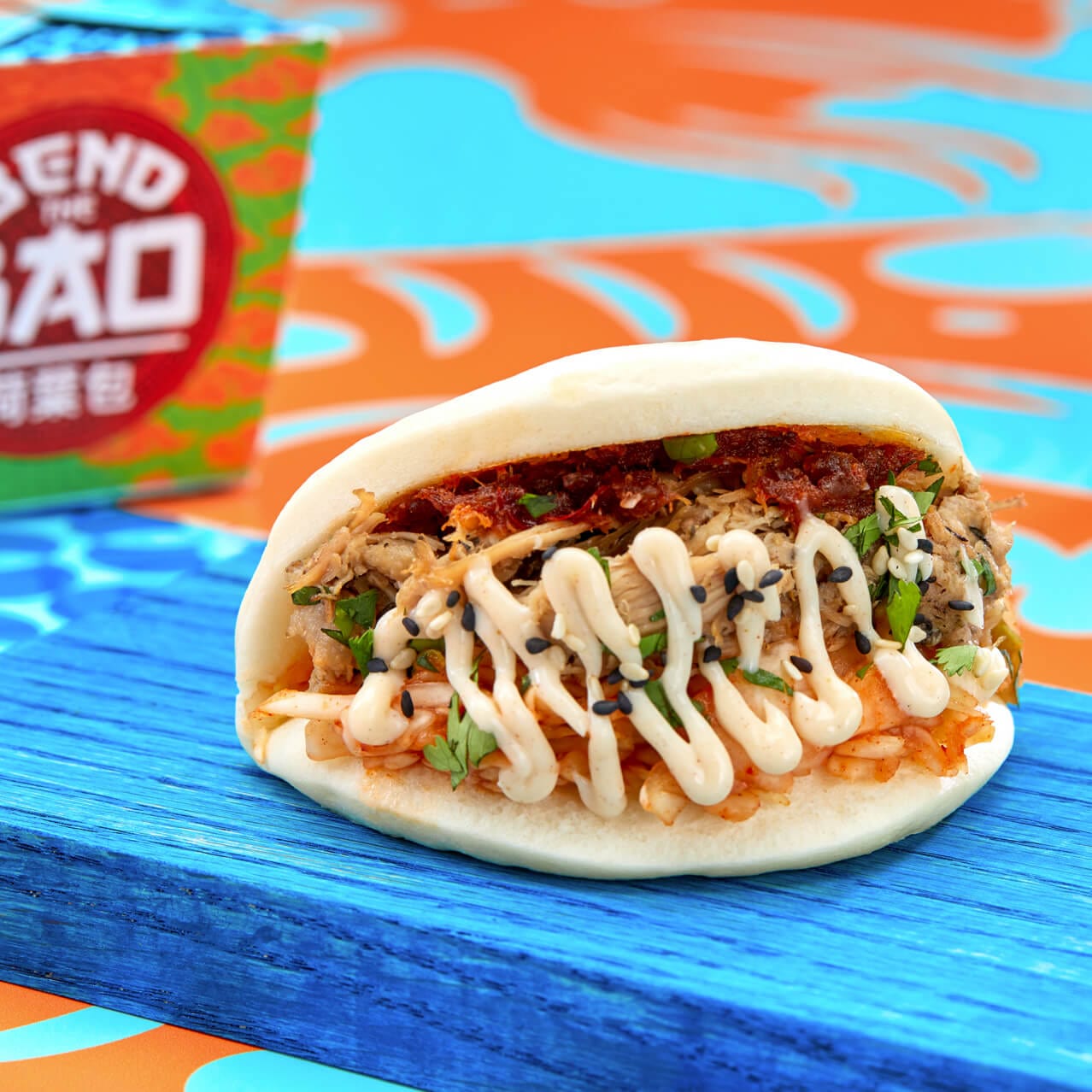 Bao de Pato del restaurante Bend the Bao en Universal CityWalk.