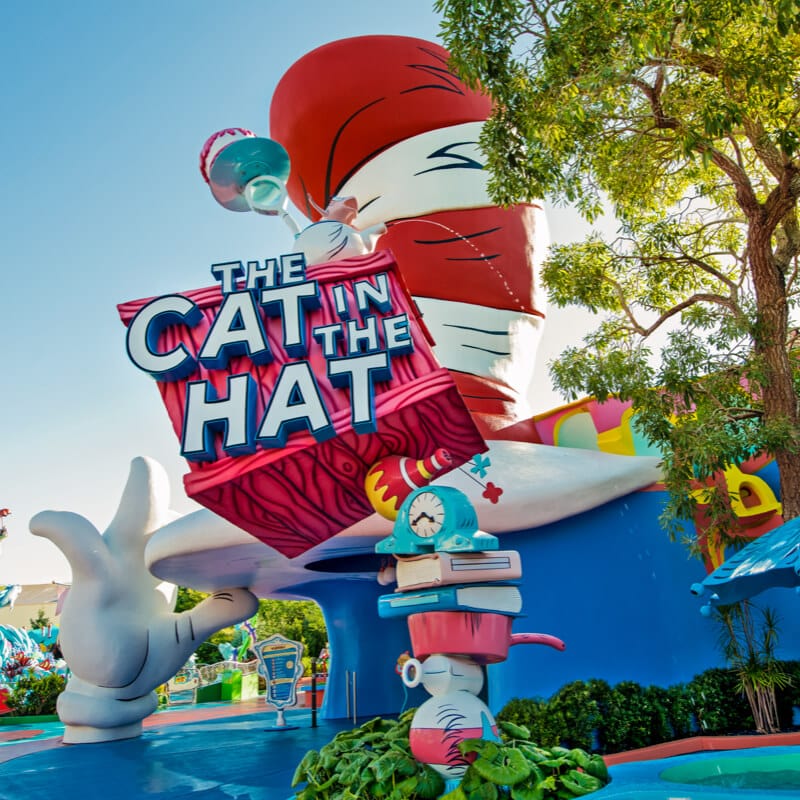 La entrada a la atracción de The Cat in the Hat™.