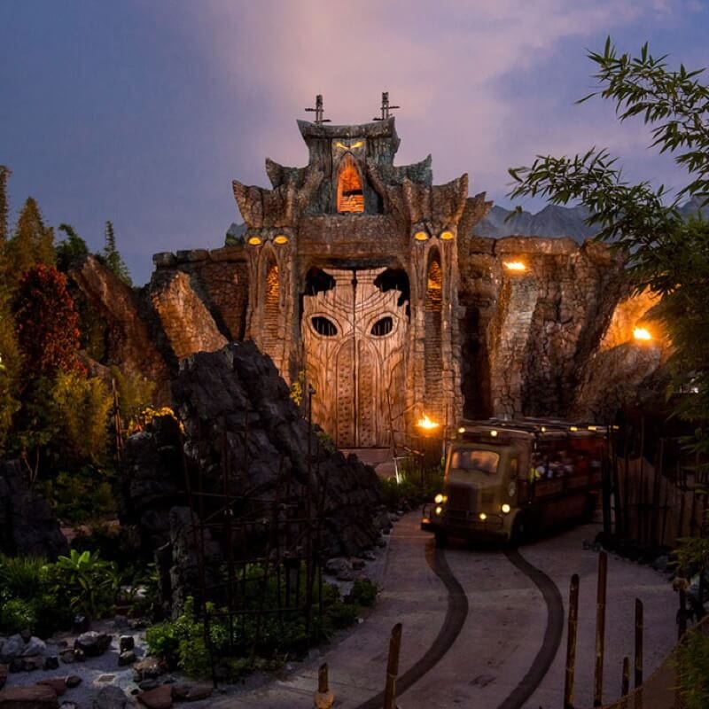 El exterior de Skull Island: Reign of Kong en Universal Islands of Adventure