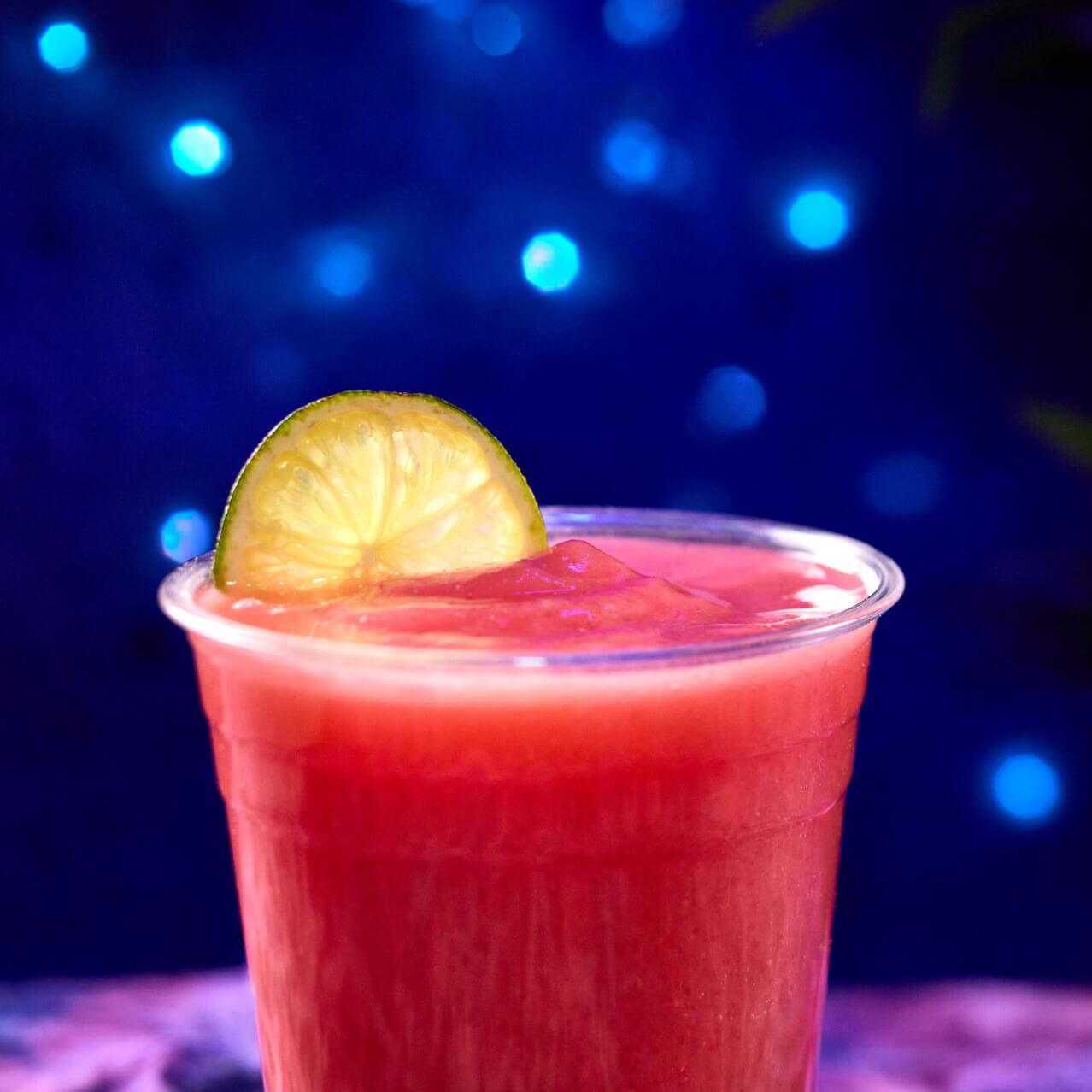 Kunuku Daiquiri, un refrescante mocktail de fresa sin alcohol, está disponible en Celestiki en Celestial Park.
