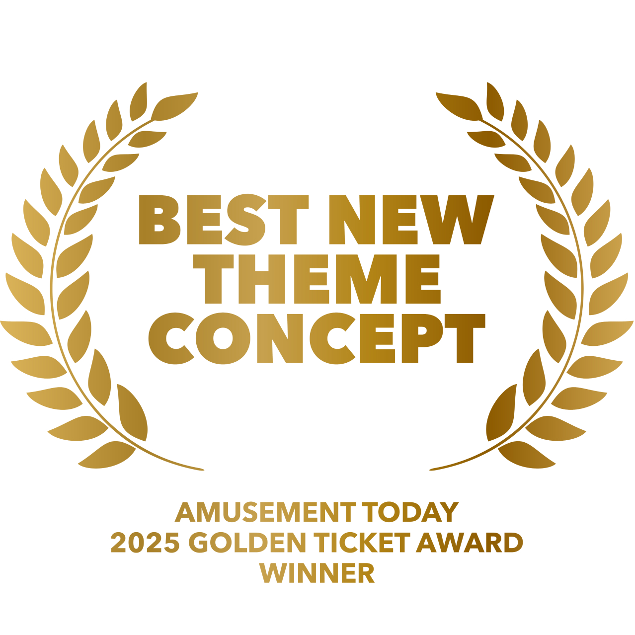 Laurel with BEST NEW THEME CONCEPT AMUSEMENT TODAY 2025 GOLDEN TICKET AWARD WINNER.