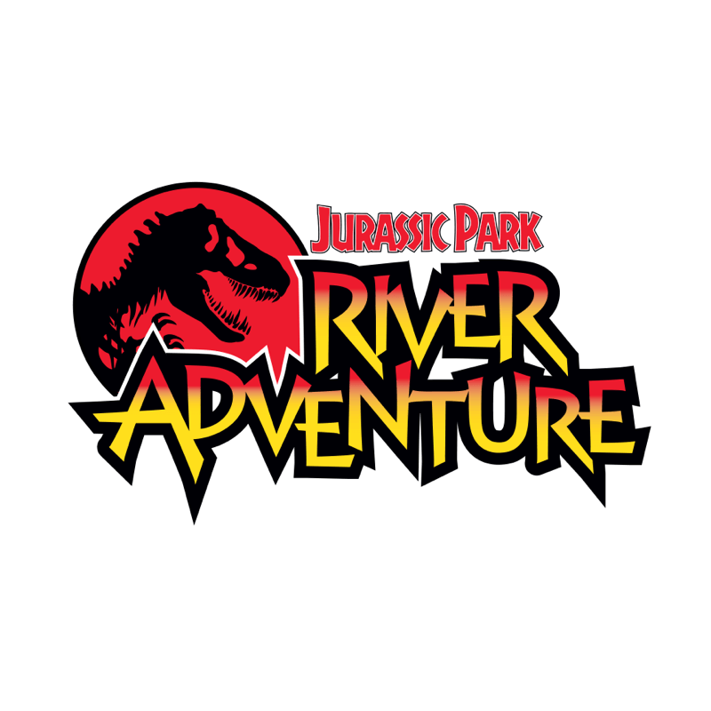 O logotipo do Jurassic Park River Adventure