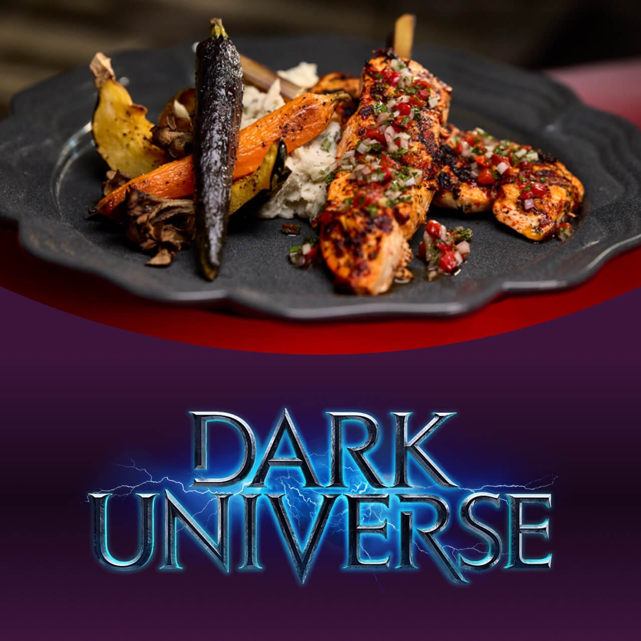 Bird on a Stake disponível no Das Stakehaus com o logotipo do Dark Universe.