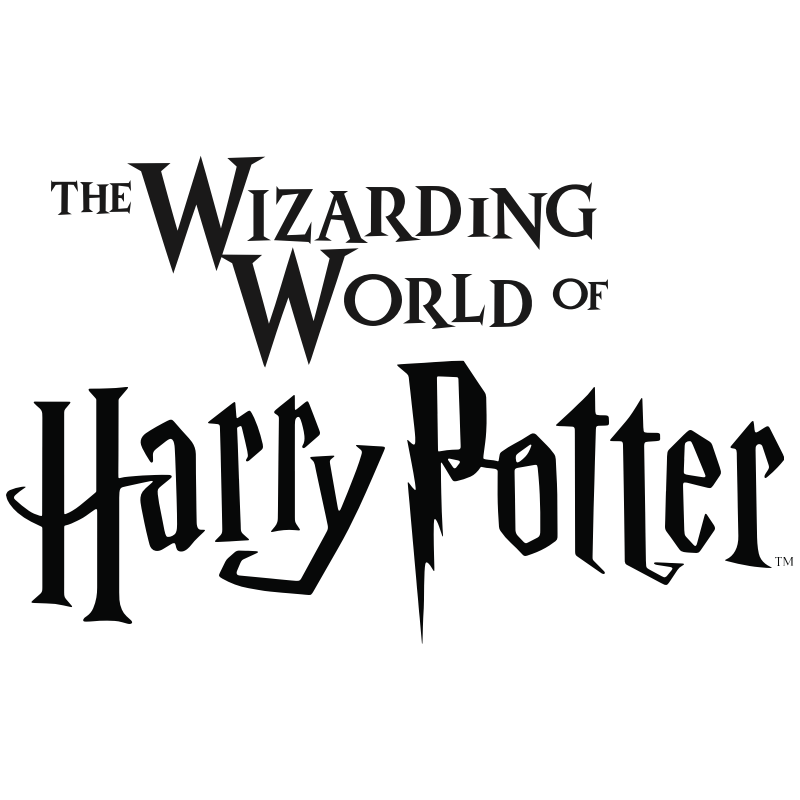 Imagem do logotipo do The Wizarding World of Harry Potter.