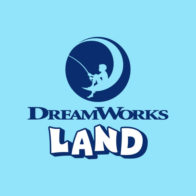 Logotipo da DreamWorks Land do Universal Studios Florida.