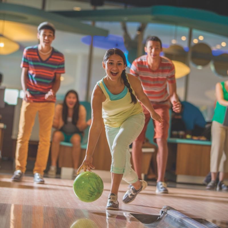 Youth playing at the Galaxy Bowl
