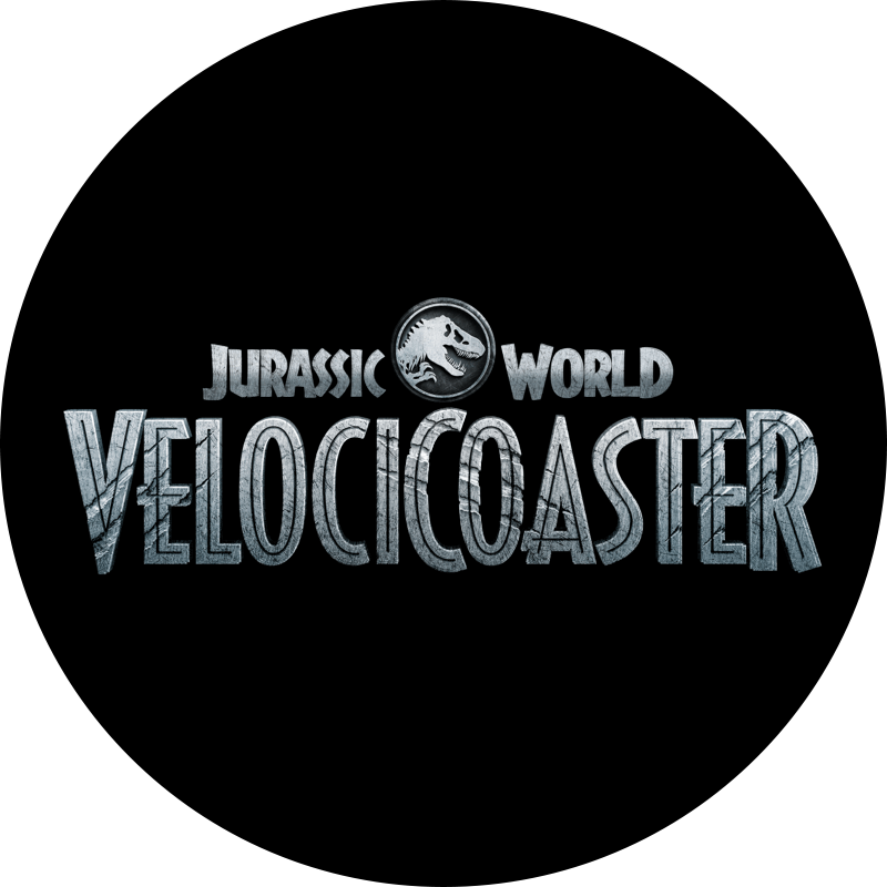 Jurassic World Velocicoaster Ride Logo