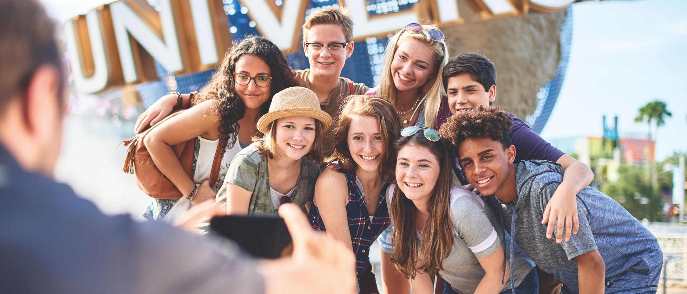 Youth gathering around the globe for a group photo