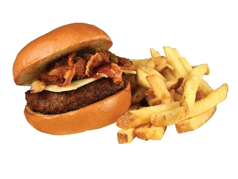 Ticos Loaded Beef Burger Platter