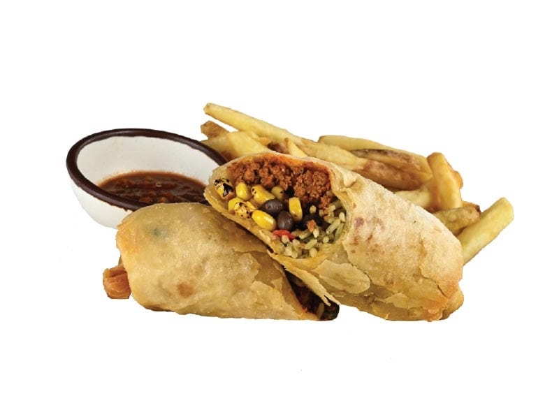 Chorizo Chimichanga Platter